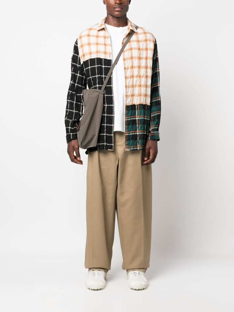 Maison Margiela x Pendleton yoke-checked trousers outlook