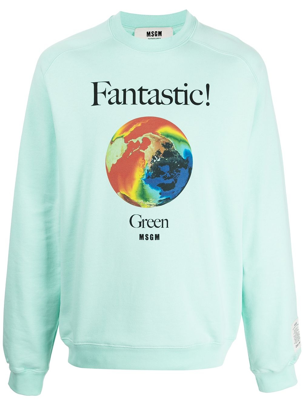 slogan print sweatshirt - 1