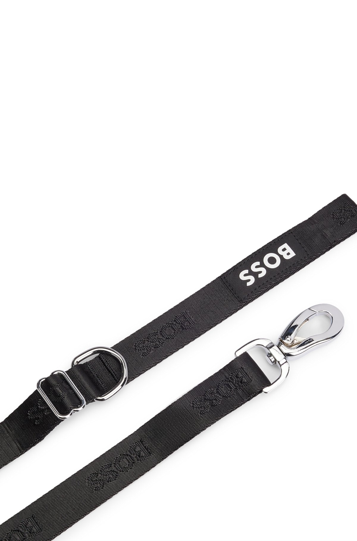 DOG LEAD WITH JACQUARD LOGO DETAILING - 1