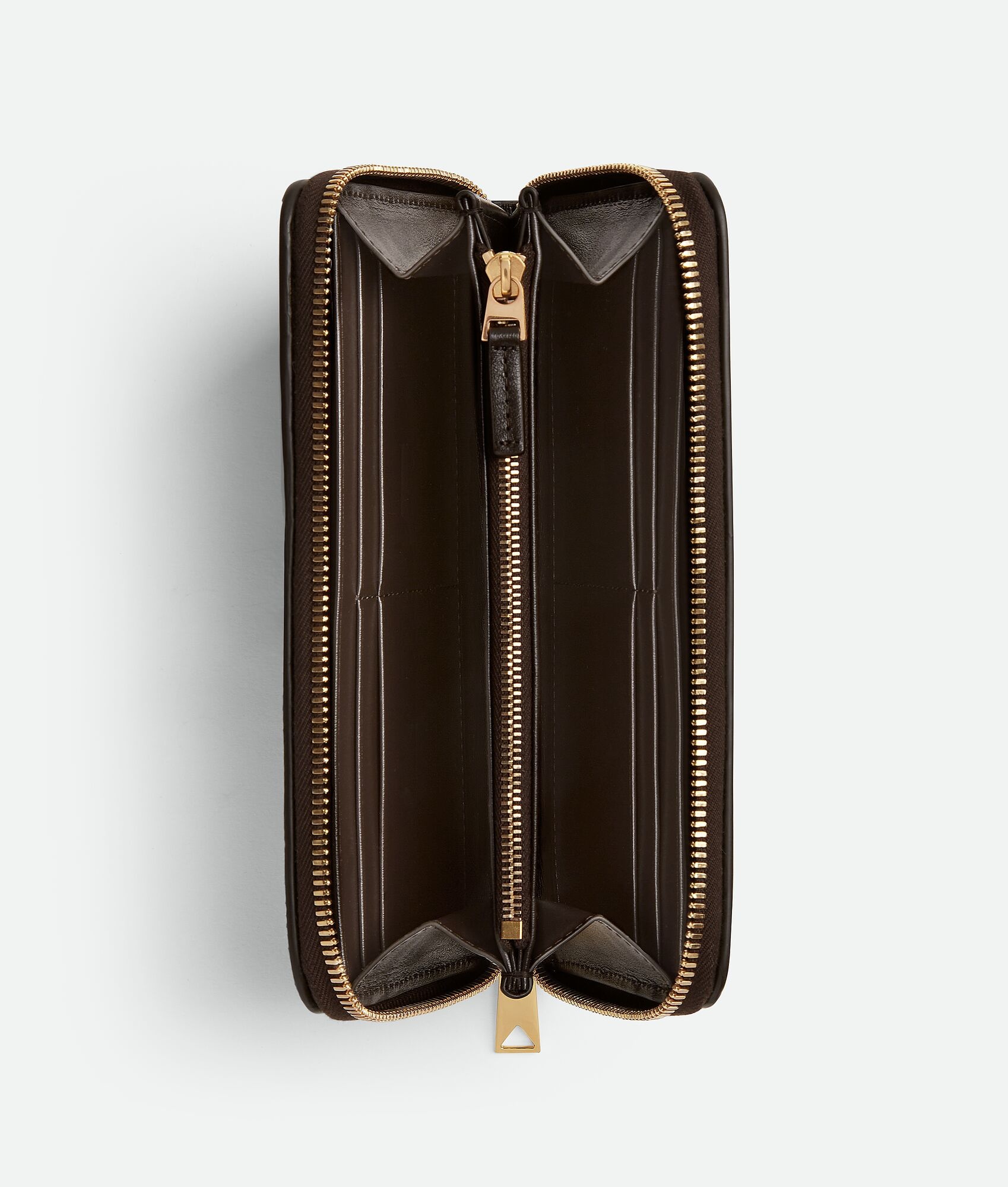 Intrecciato Diagonal Large Zip Around Wallet - 2