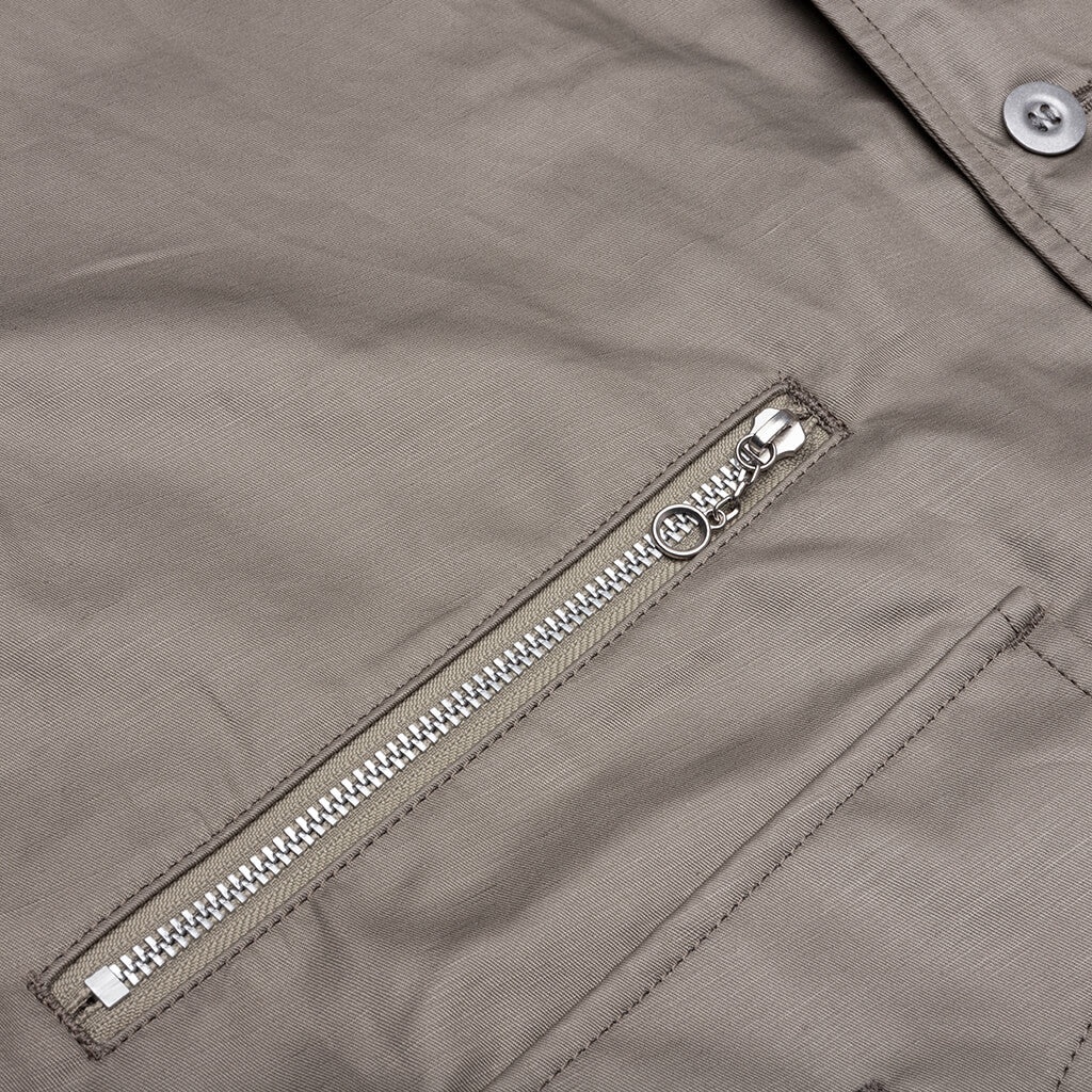 MULTI-POCKET CHORE JACKET - GREY BEIGE - 5