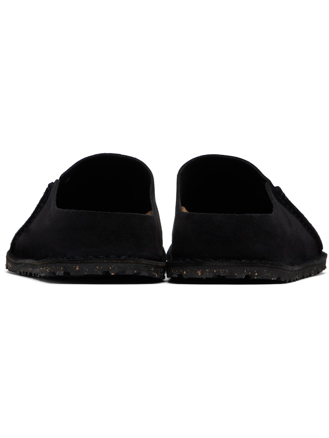 Black Regular Zermatt 365 Suede Leather Loafers - 2