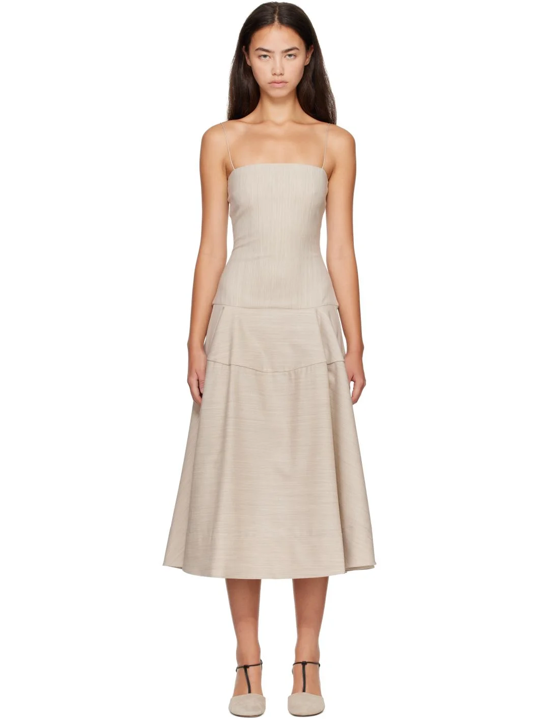 Beige 'The Paradiso' Midi Dress - 1