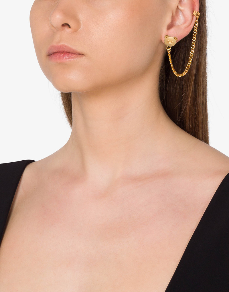 MOSCHINO TEDDY BEAR EARRINGS/EARCUFFS 4