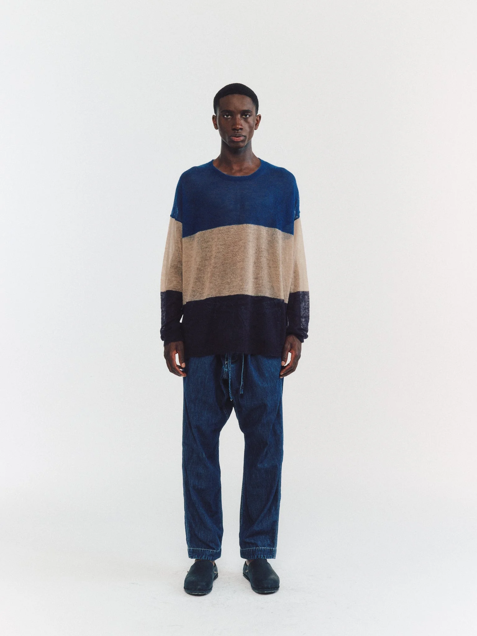JUMPER - MOHAIR VOILE - STRIPES - 1