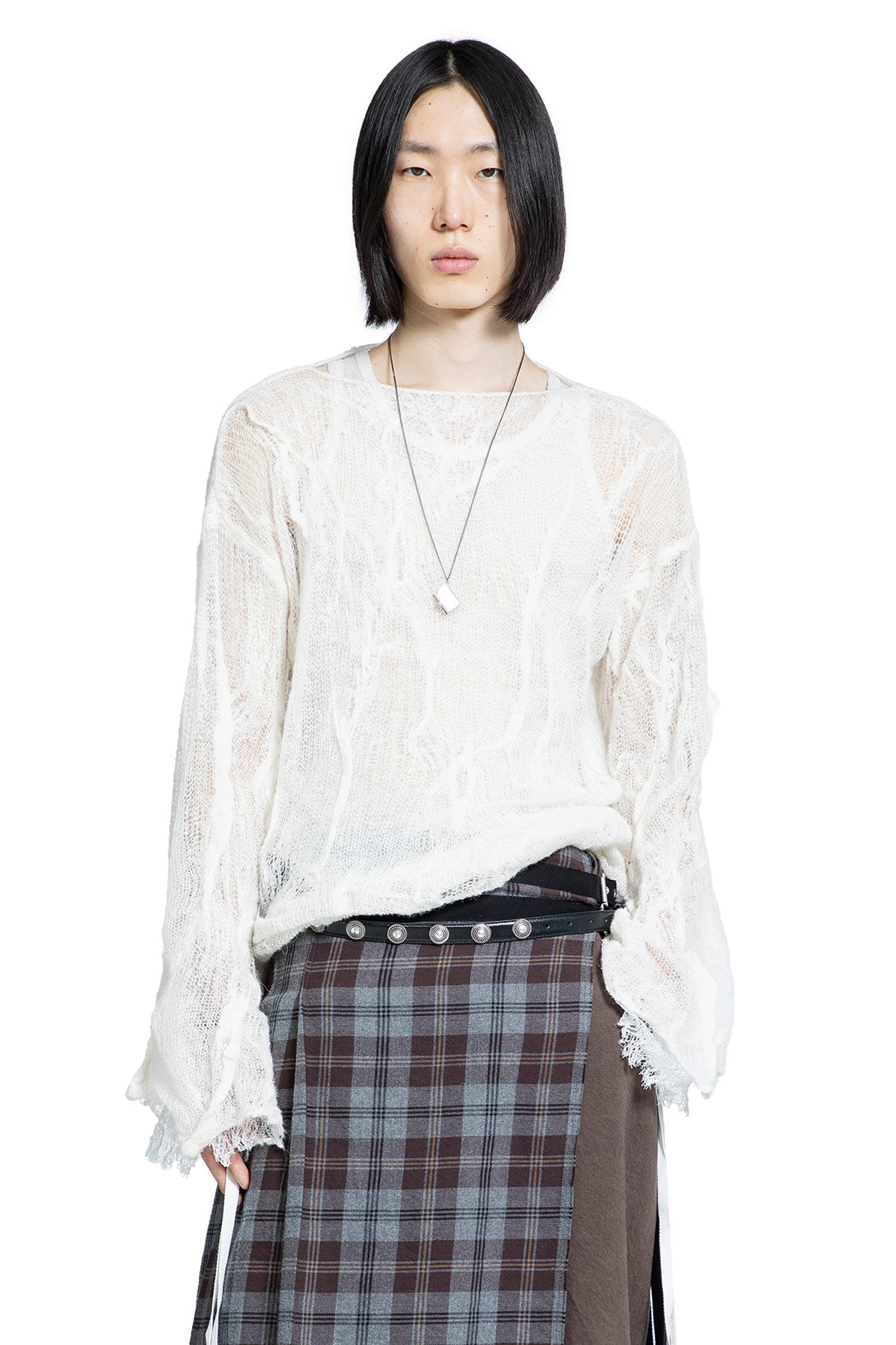 Ann Demeulemeester Man Off-white Knitwear - 5