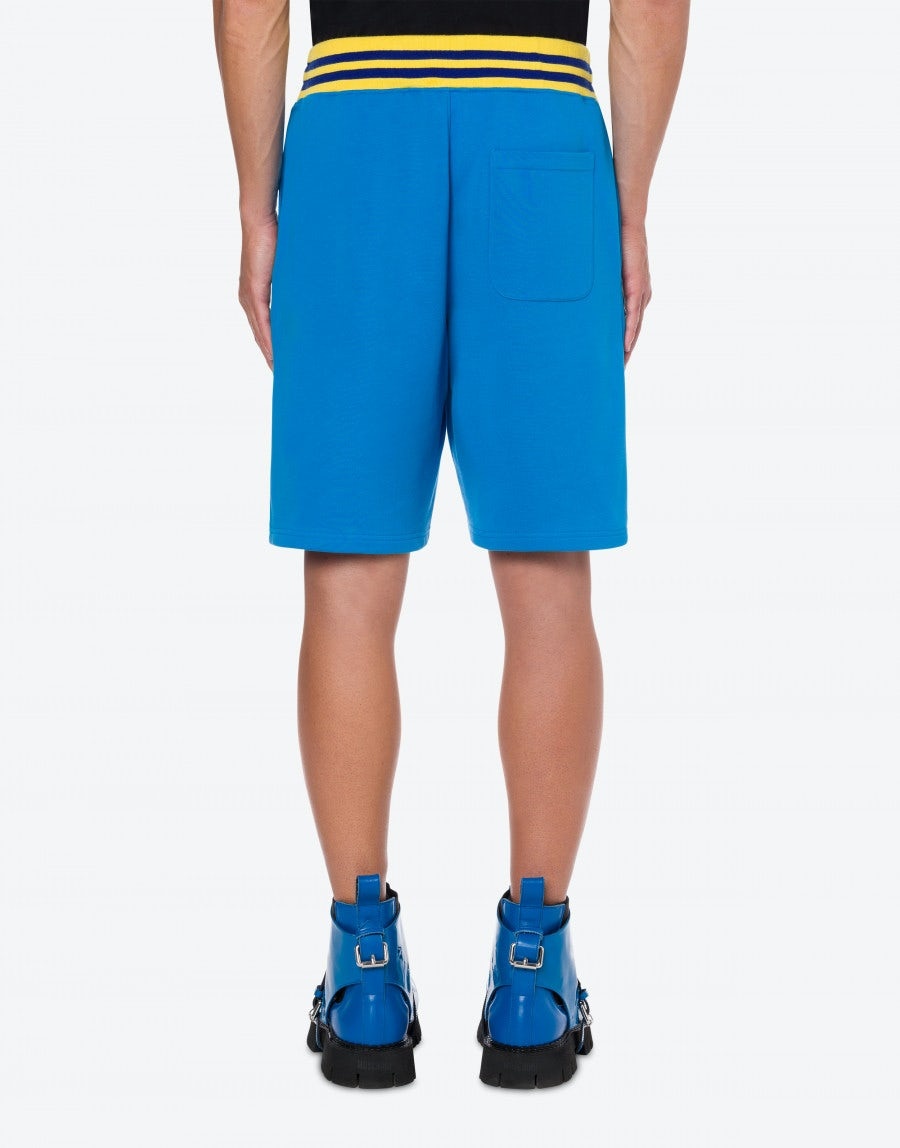 VARSITY TEDDY BEAR ORGANIC FLEECE BERMUDA SHORTS - 3