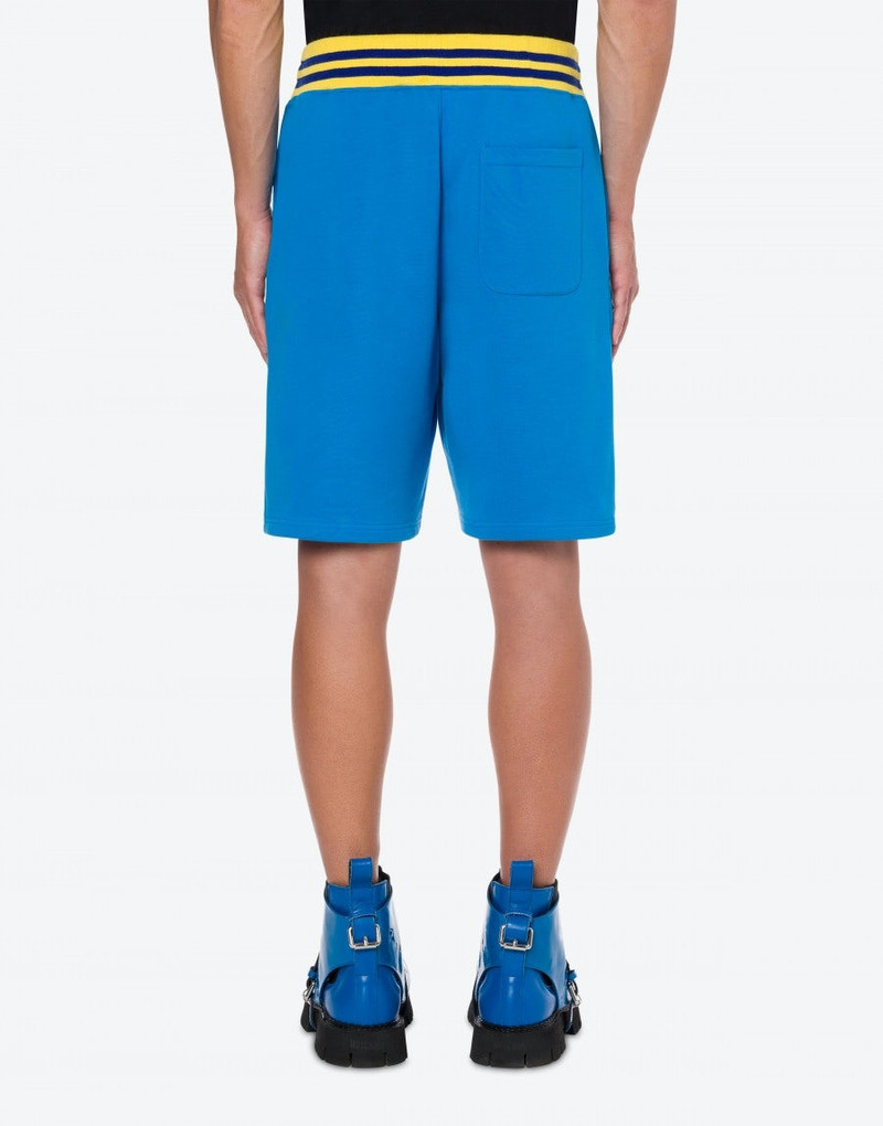 VARSITY TEDDY BEAR ORGANIC FLEECE BERMUDA SHORTS 3