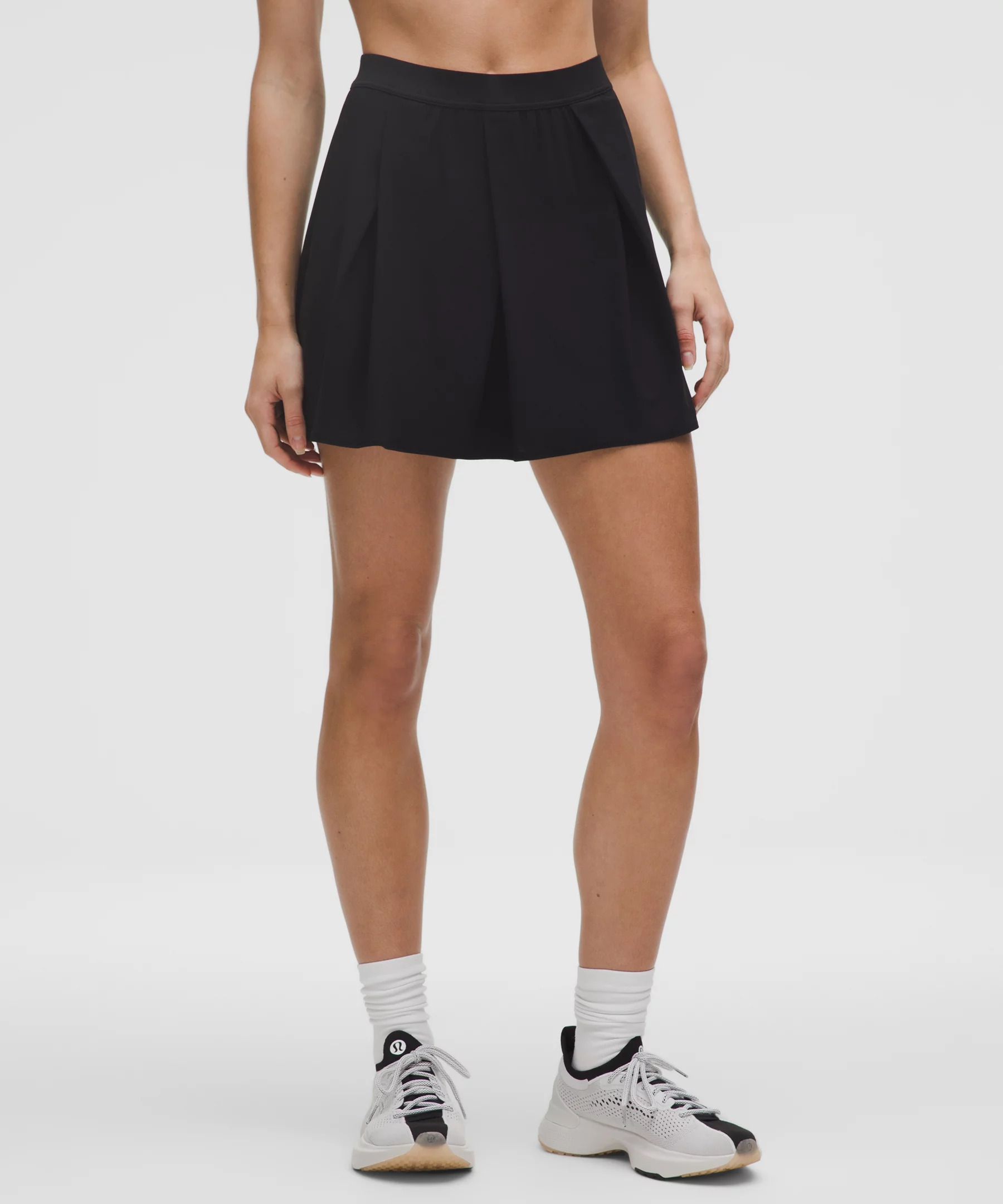 Angled-Pleat High-Rise Tennis Skirt - 2