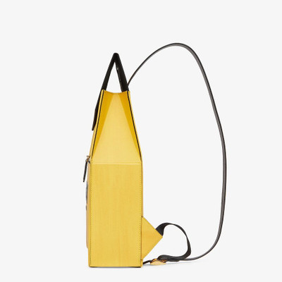 FENDI Yellow leather backpack outlook