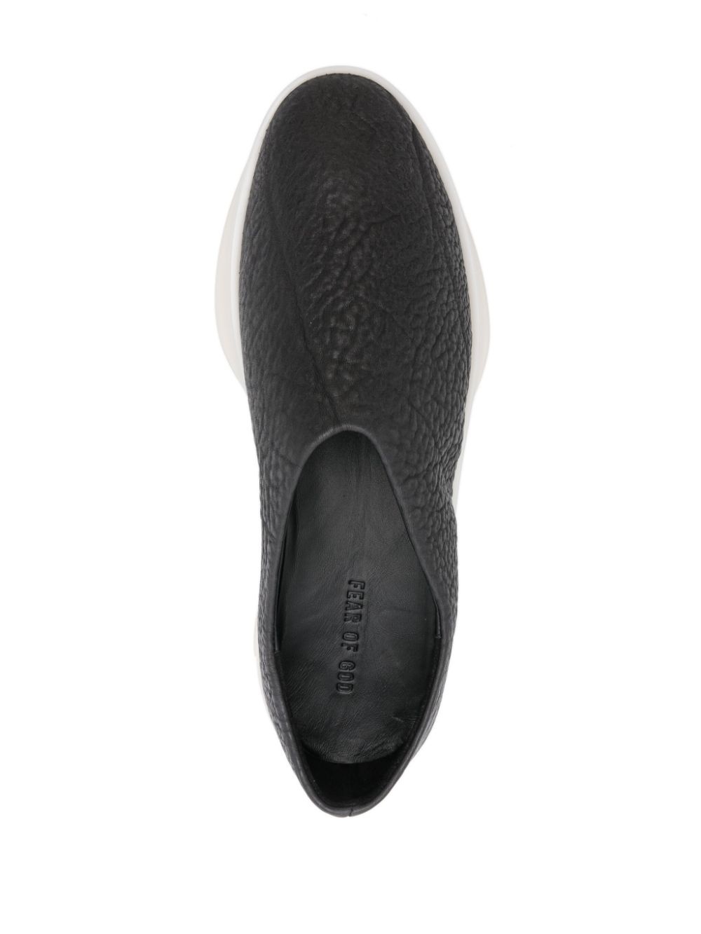 textured-finish loafers - 4