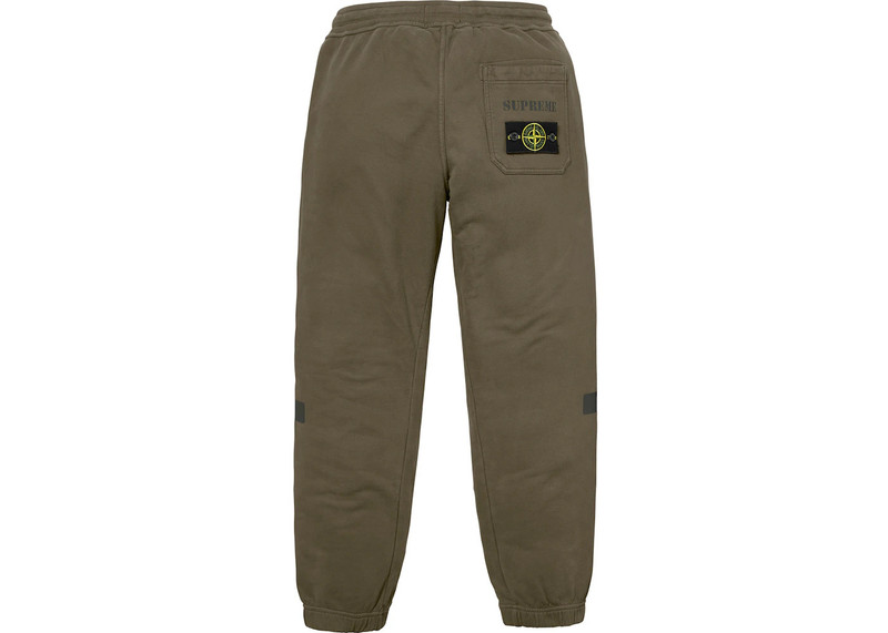 Supreme Supreme Stone Island Sweatpant Olive outlook