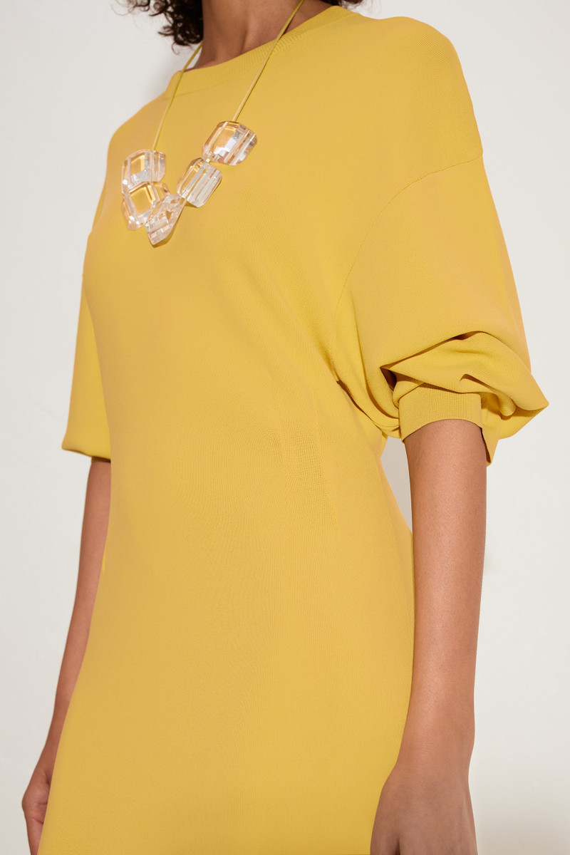 Wallis Knit Fringe Dress in Butter 7