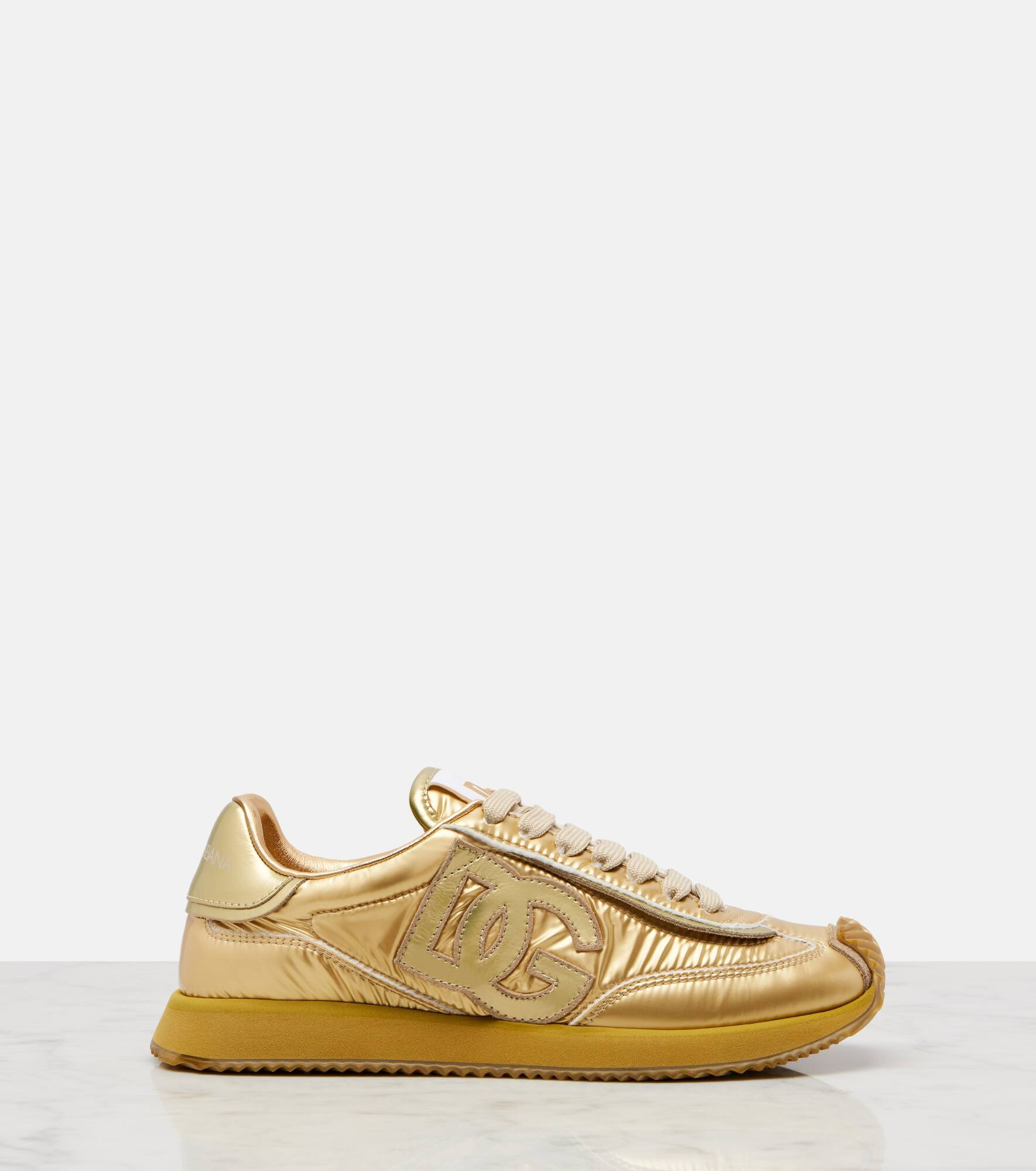DG Cushion metallic leather sneakers - 4