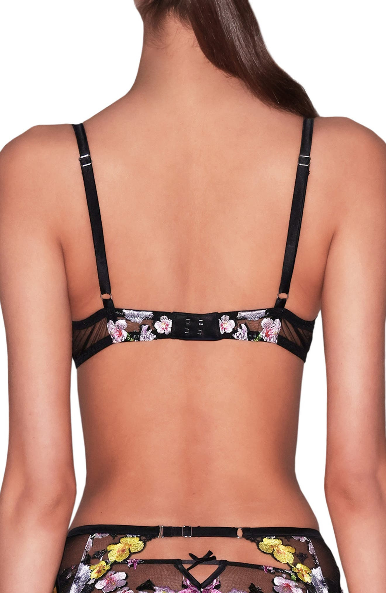 Fleur Du Mal Eden Balconette Bra in Black at Nordstrom - 2