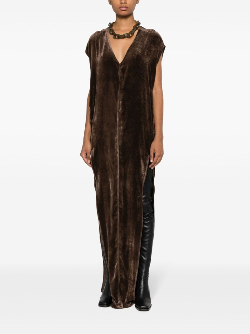 Rick Owens Luxor Arrowhead velvet gown outlook