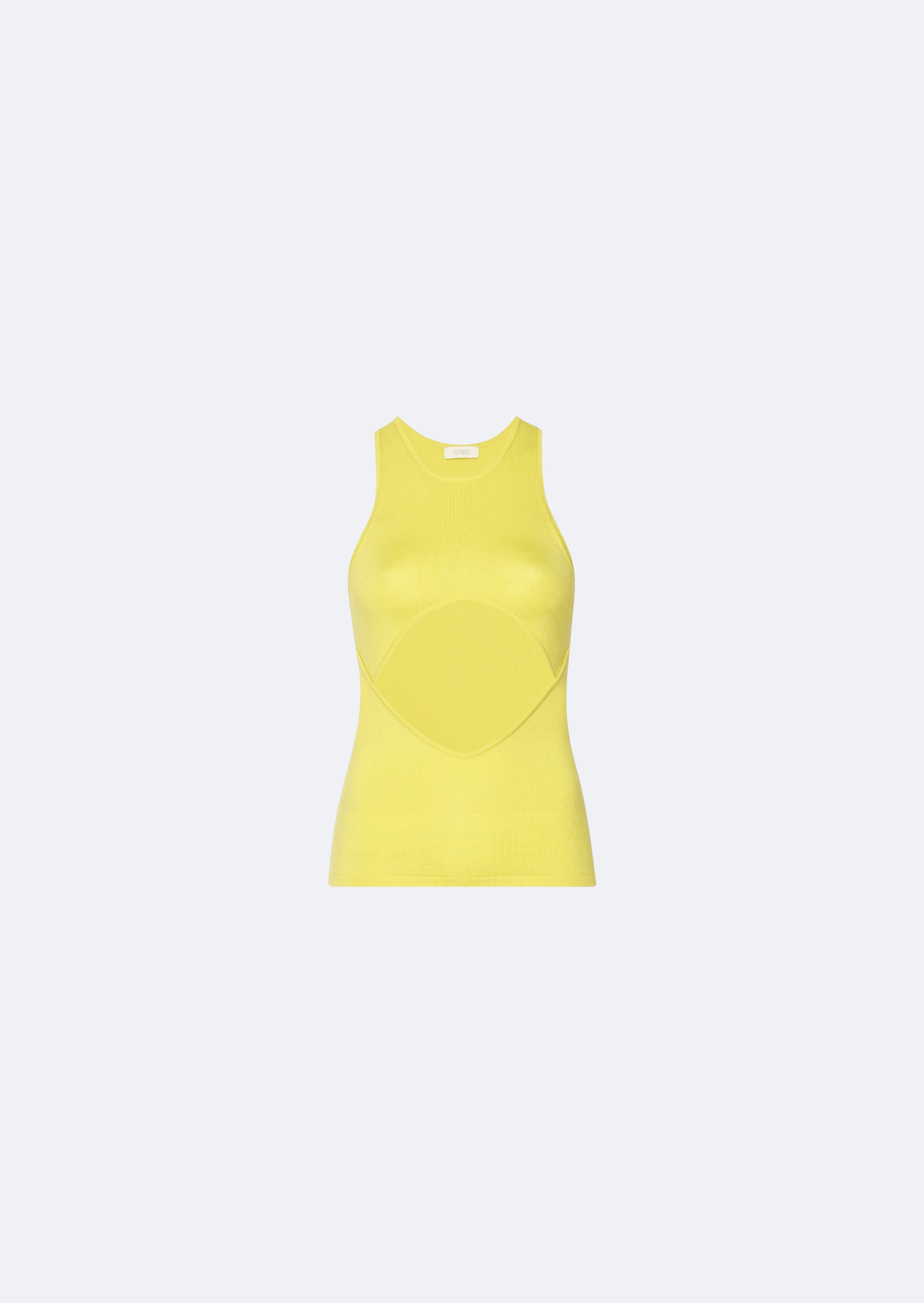Cashmere Silk Cut Out Tank - 1