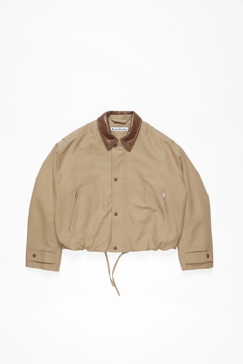 服/ファッション ACNE STUDIOS TWILL JACKET KHAKI BEIGE Acne Studios Twill jacket - Khaki beige - B90806-CVI | REVERSIBLE