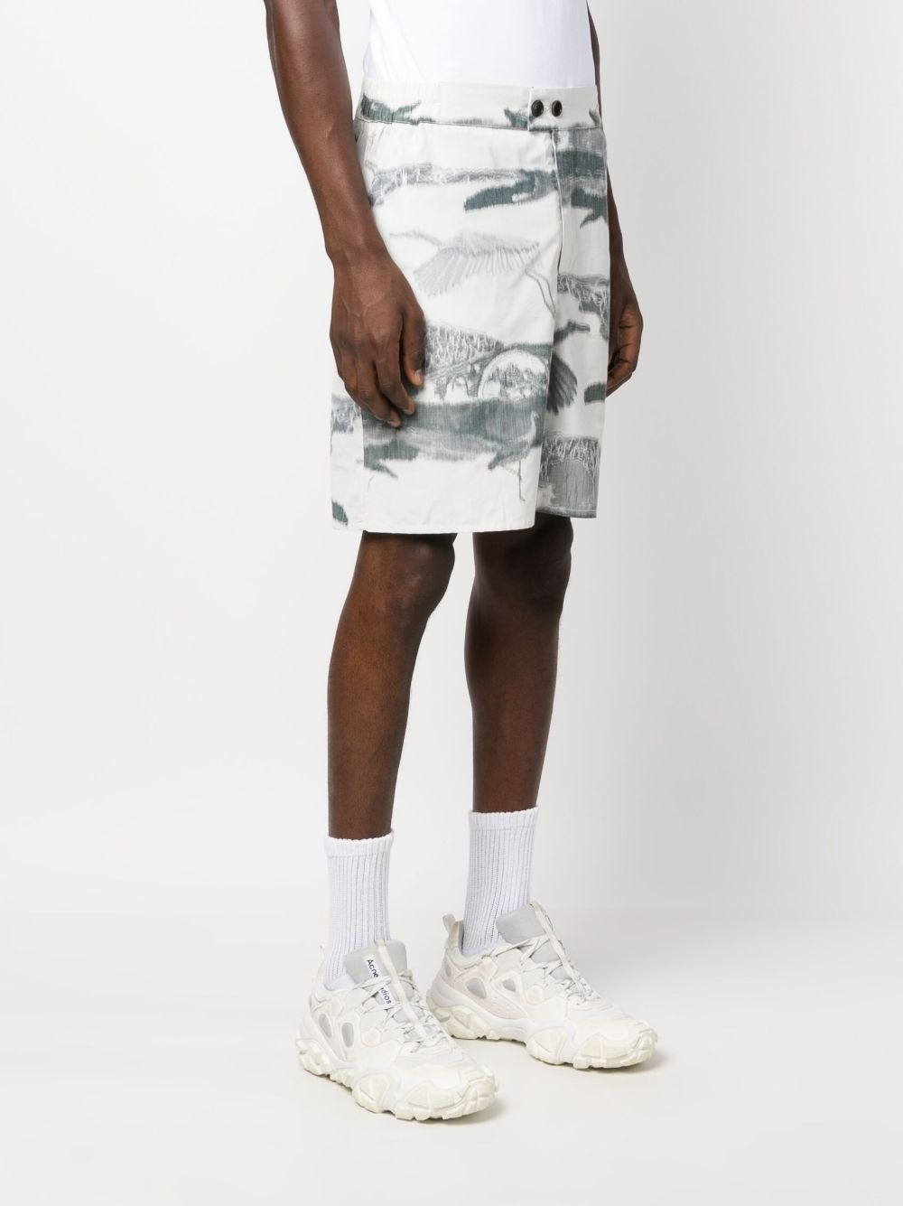 graphic-print bermuda shorts - 3