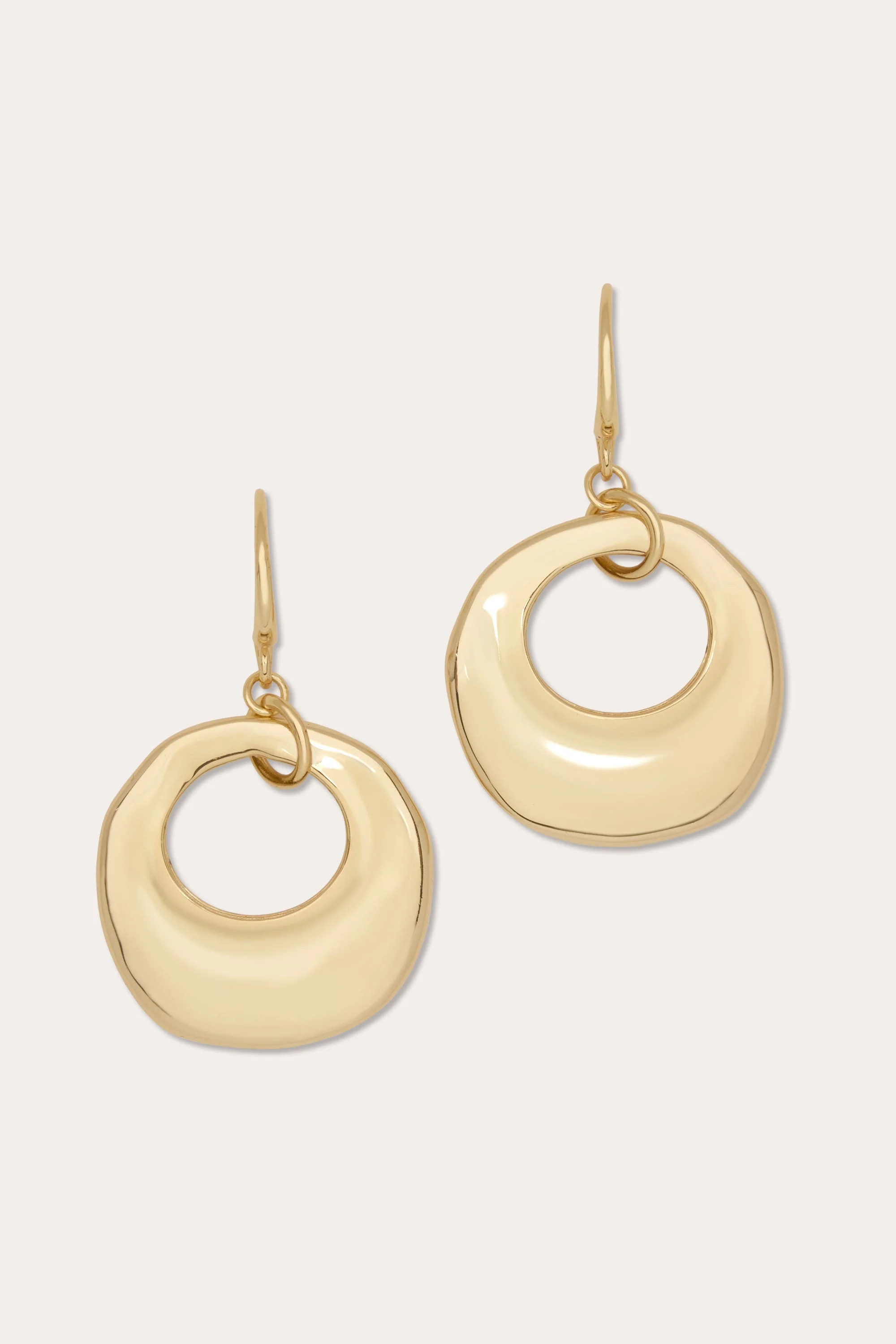 Lina Disc Drop Earrings - 1