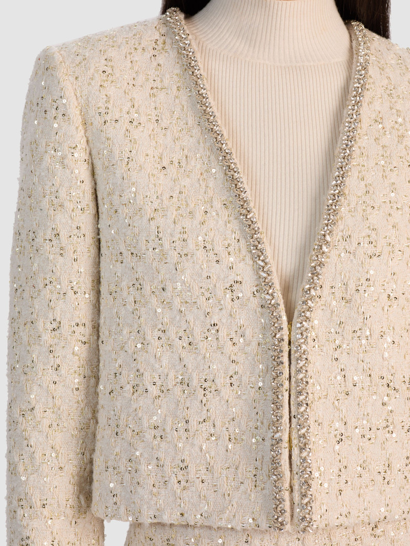 KIDMAN EMBELLISHED TWEED JACKET 5