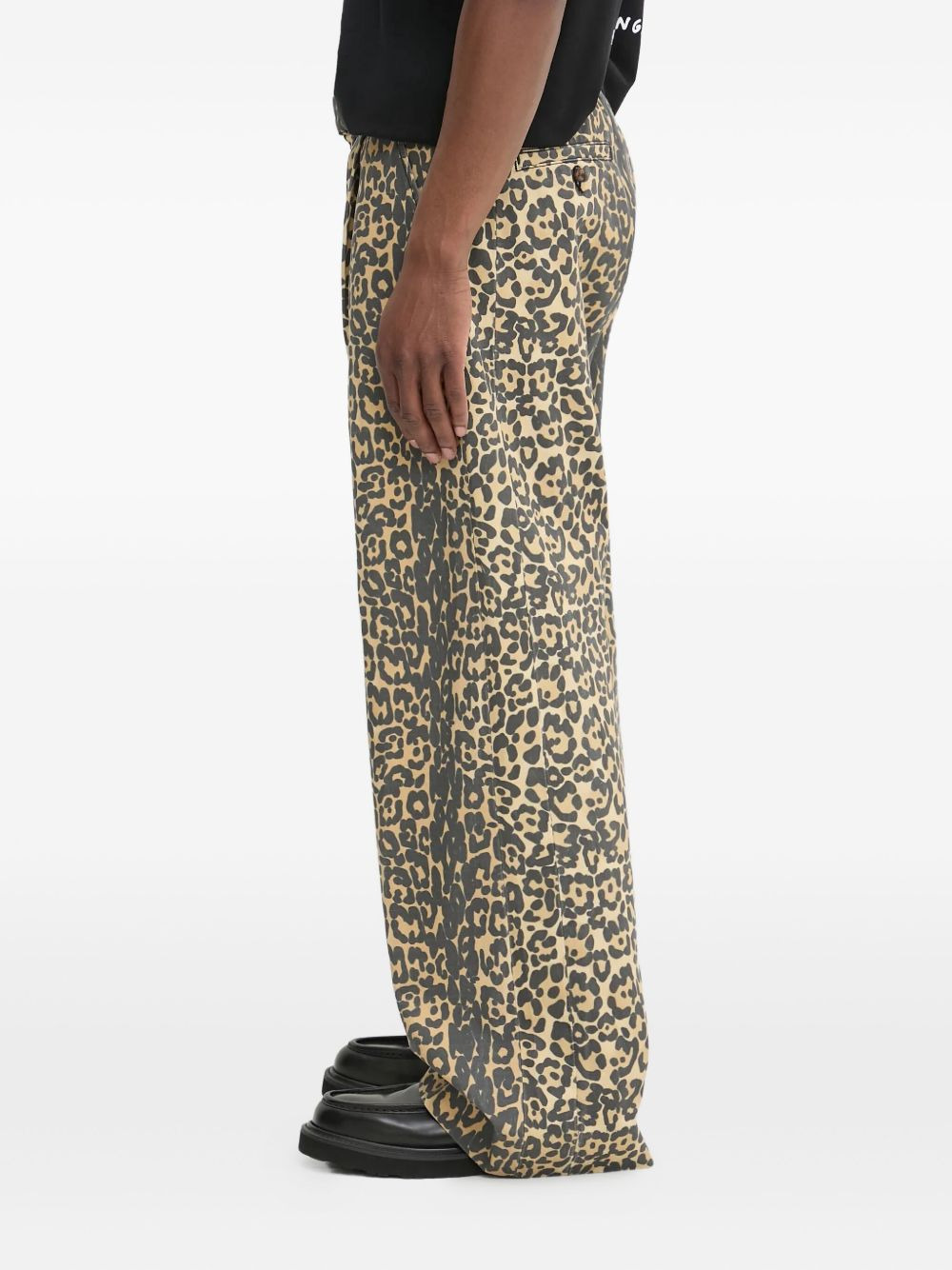 leopard-print wide-leg trousers - 2
