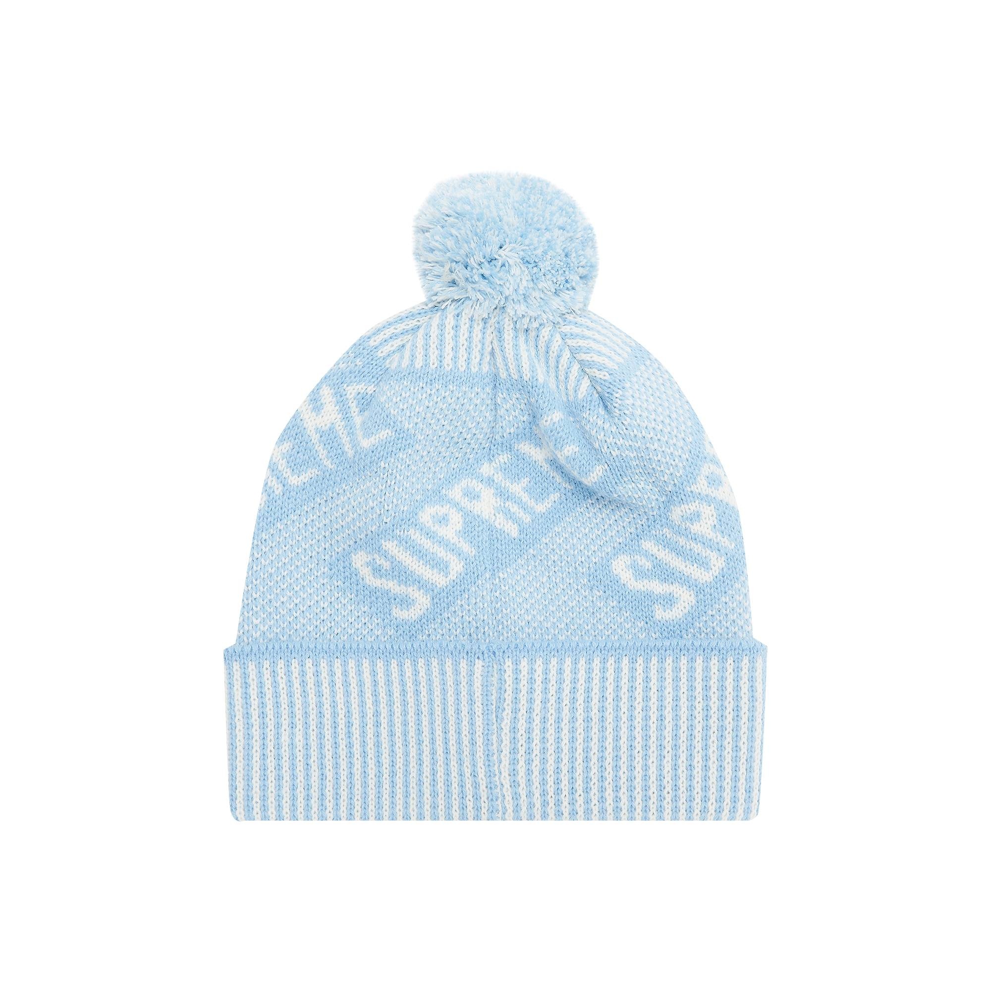 Supreme Banner Beanie 'Light Blue' - 2