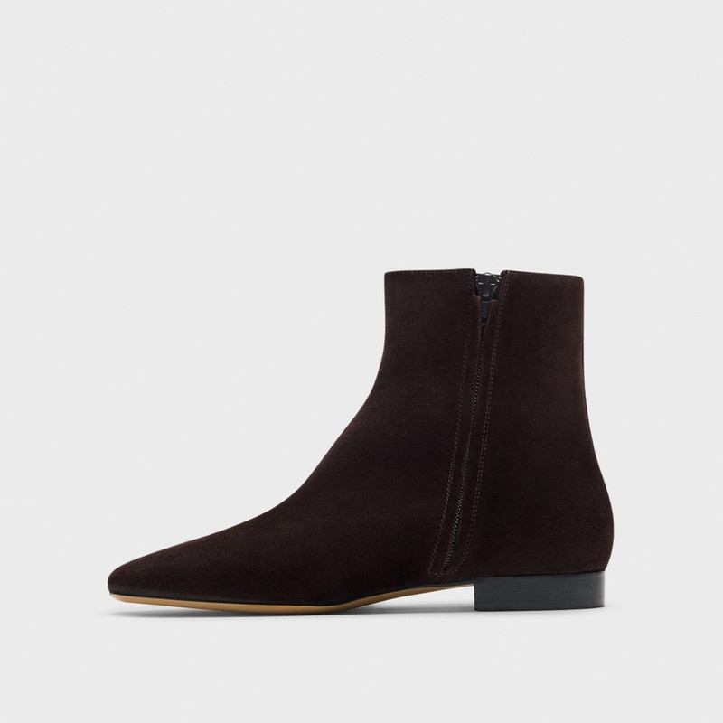 Zip Bootie in Suede 3