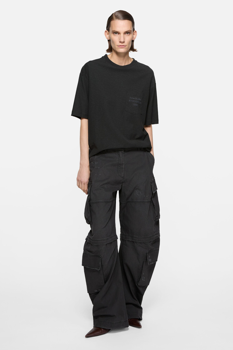 Acne Studios Logo t-shirt - Relaxed unisex fit - Black outlook