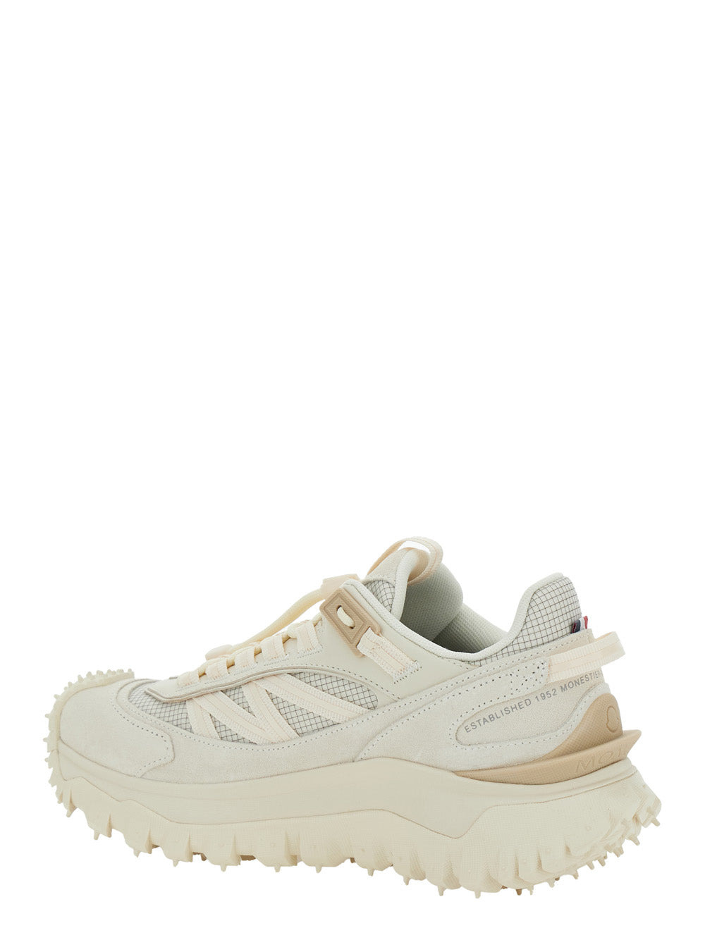 Moncler Women 'Trailgrip' White Sneakers With Logo Lettering On The Side And Logo Patch On The Tongu - 3