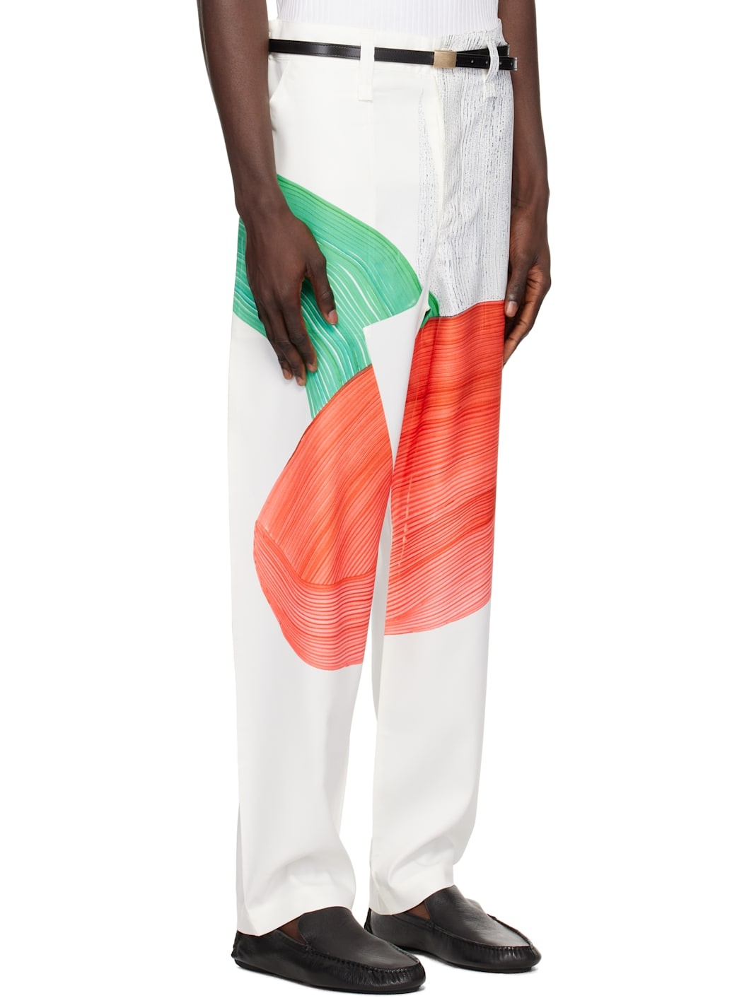 White Ronan Bouroullec Edition Drawing Press Trousers - 2