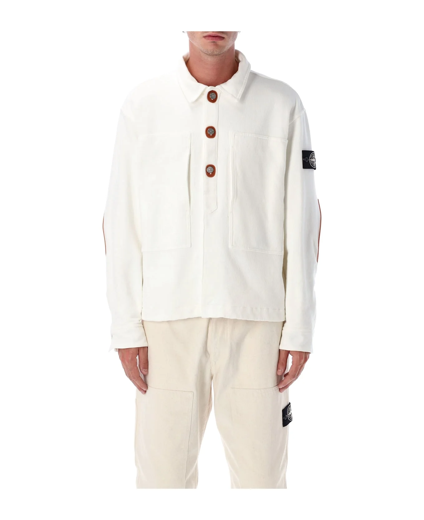 Stone Island Knit-look Cotton Coach Jacket - 1