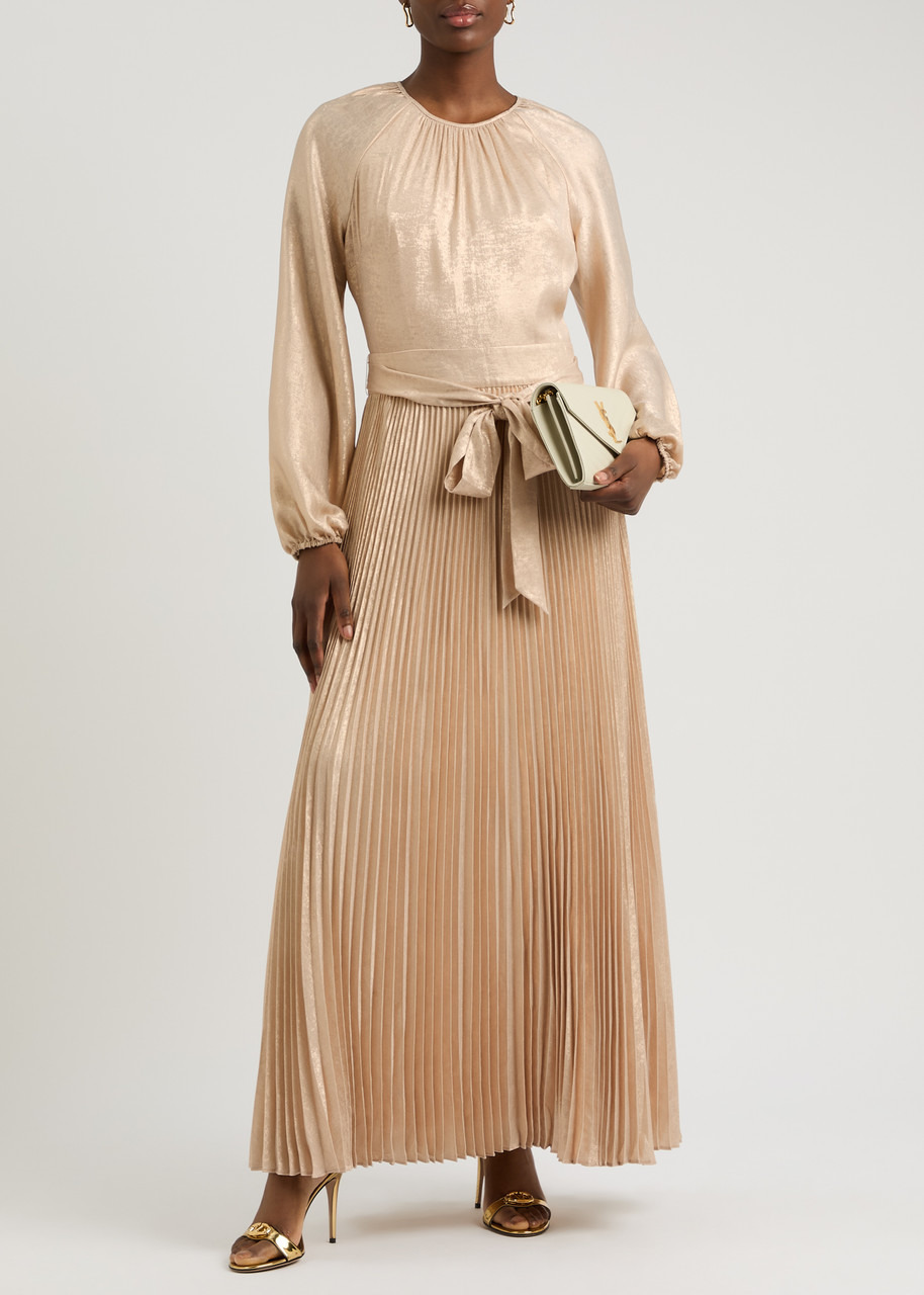 Simkhai Varenya Belted Metallic Maxi Dress - 4