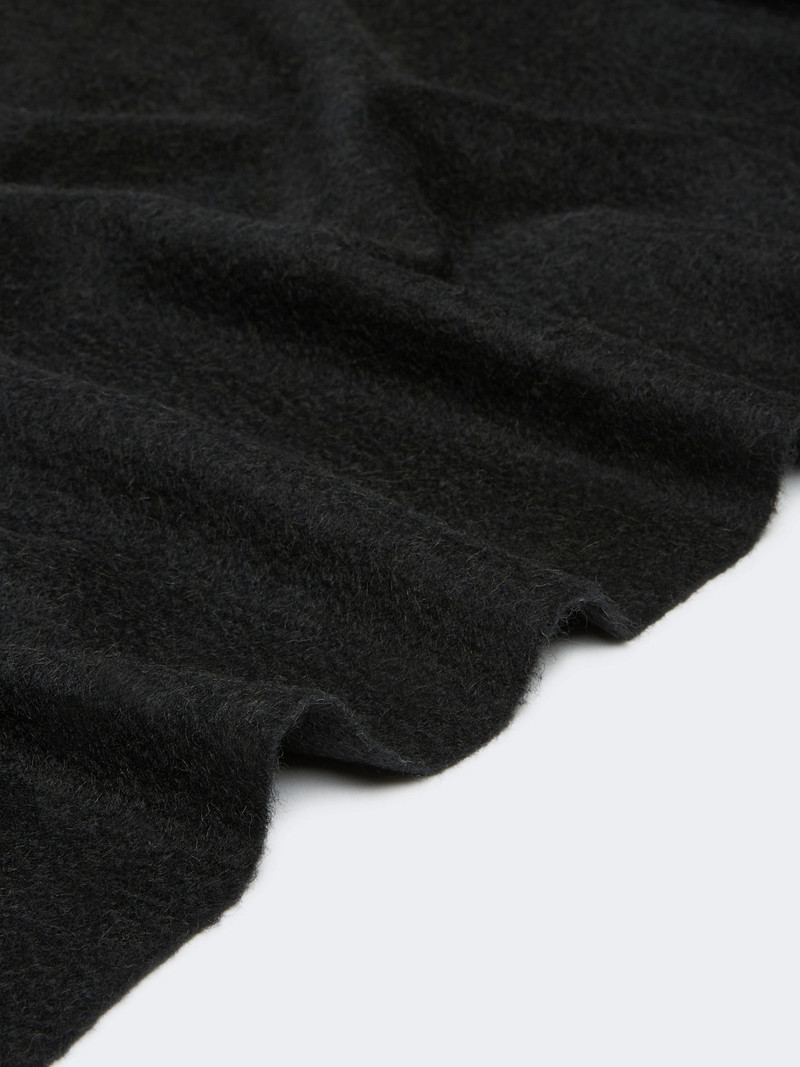 Max Mara TARTAN Camel logo stole - BLACK outlook