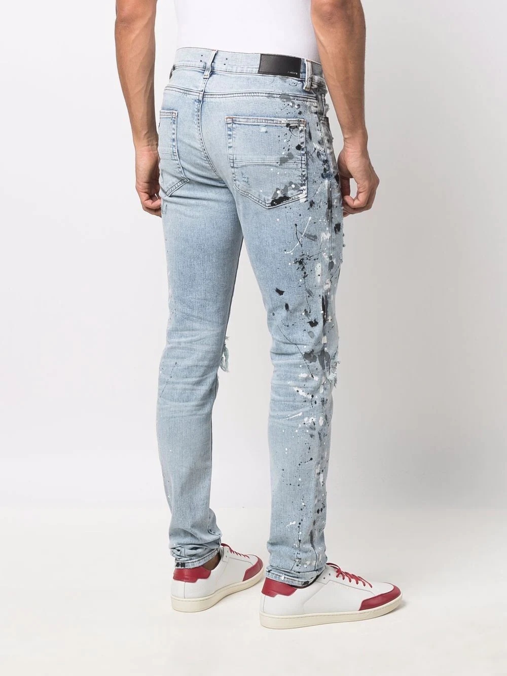 distressed-effect skinny jeans - 4