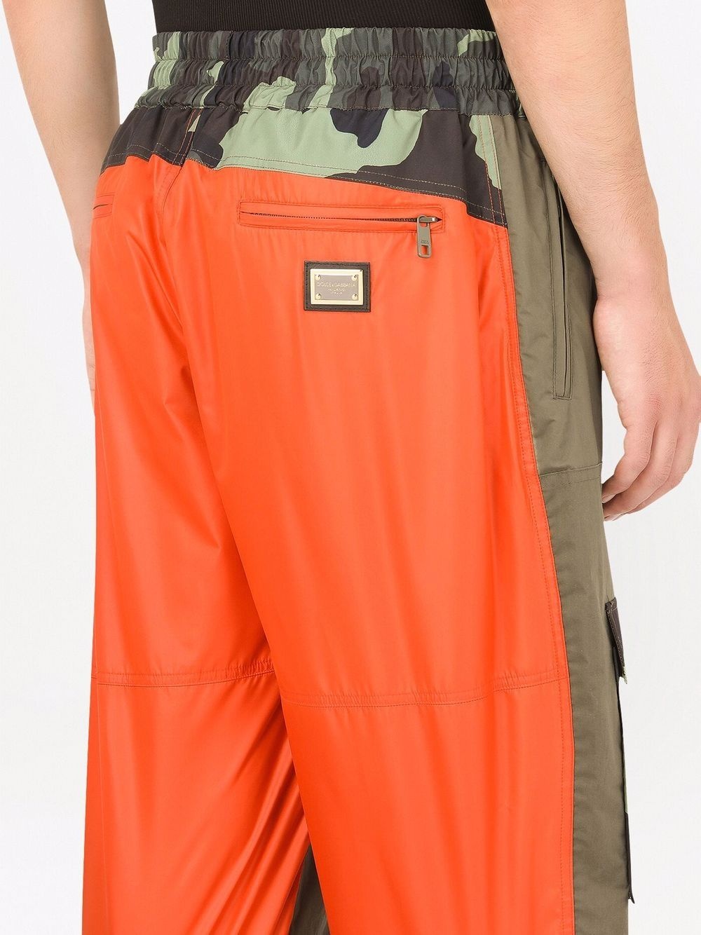 tapered color-block trousers - 5