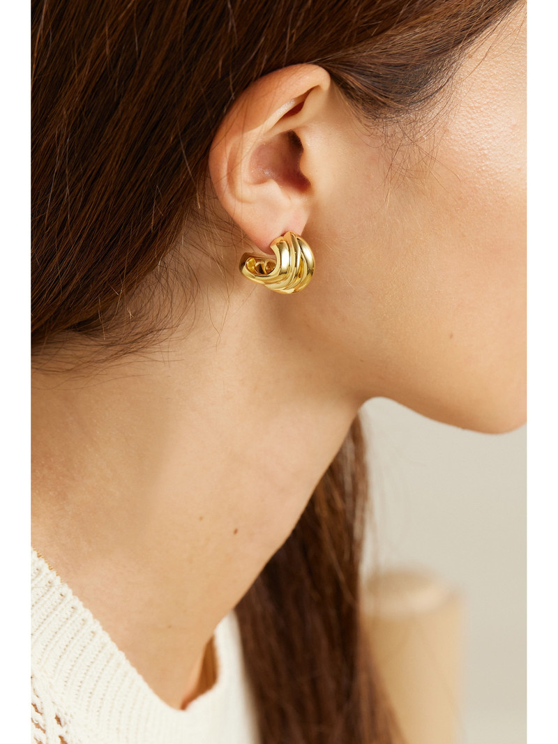 Completedworks + Net Sustain Dollop Recycled Gold Vermeil Hoop Earrings outlook