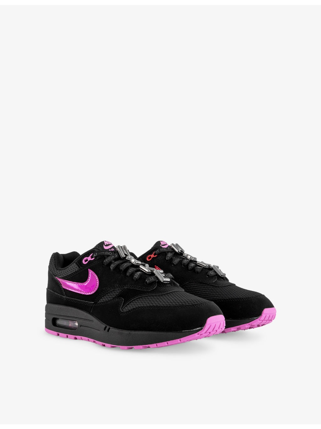 Air Max 1 Suede and Mesh Low-Top Trainers - 3