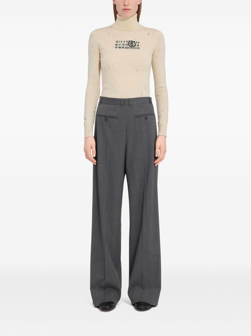 high-waisted trousers - 2