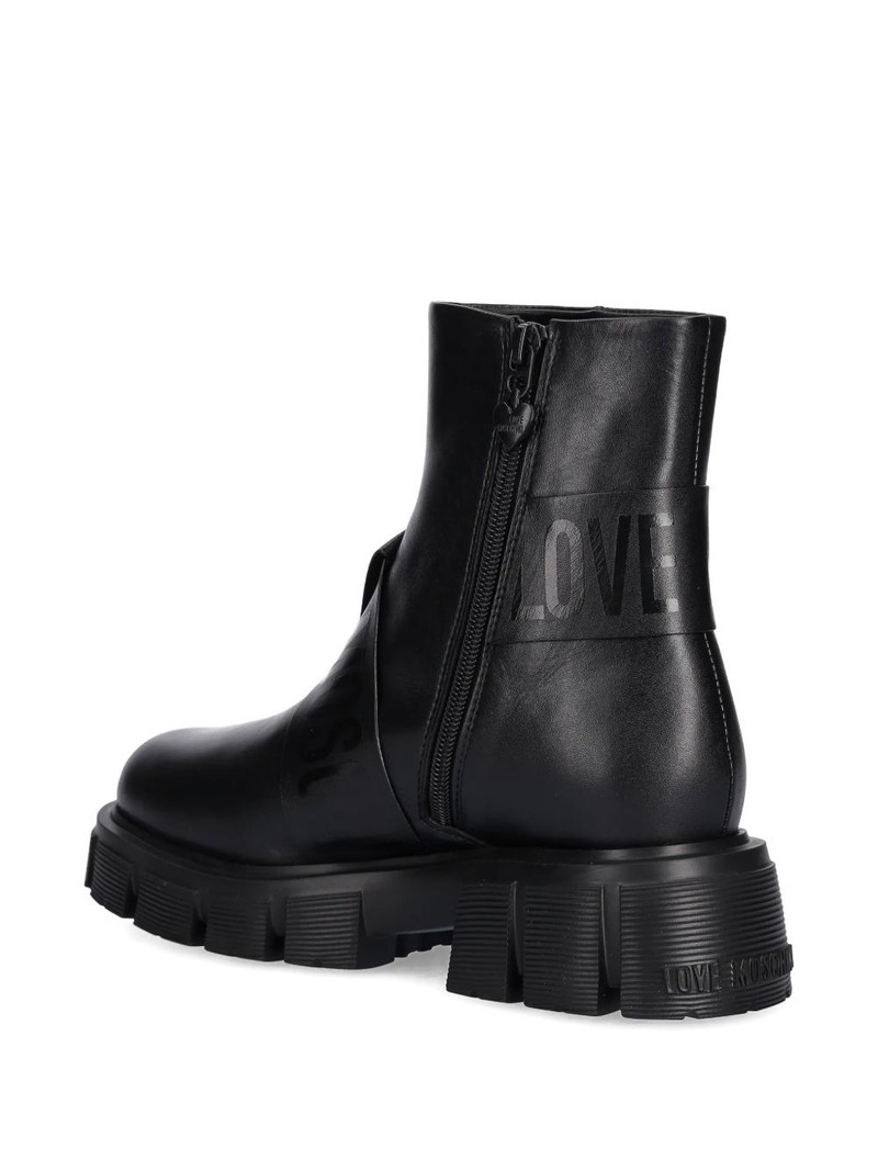logo-tape ankle boots 4