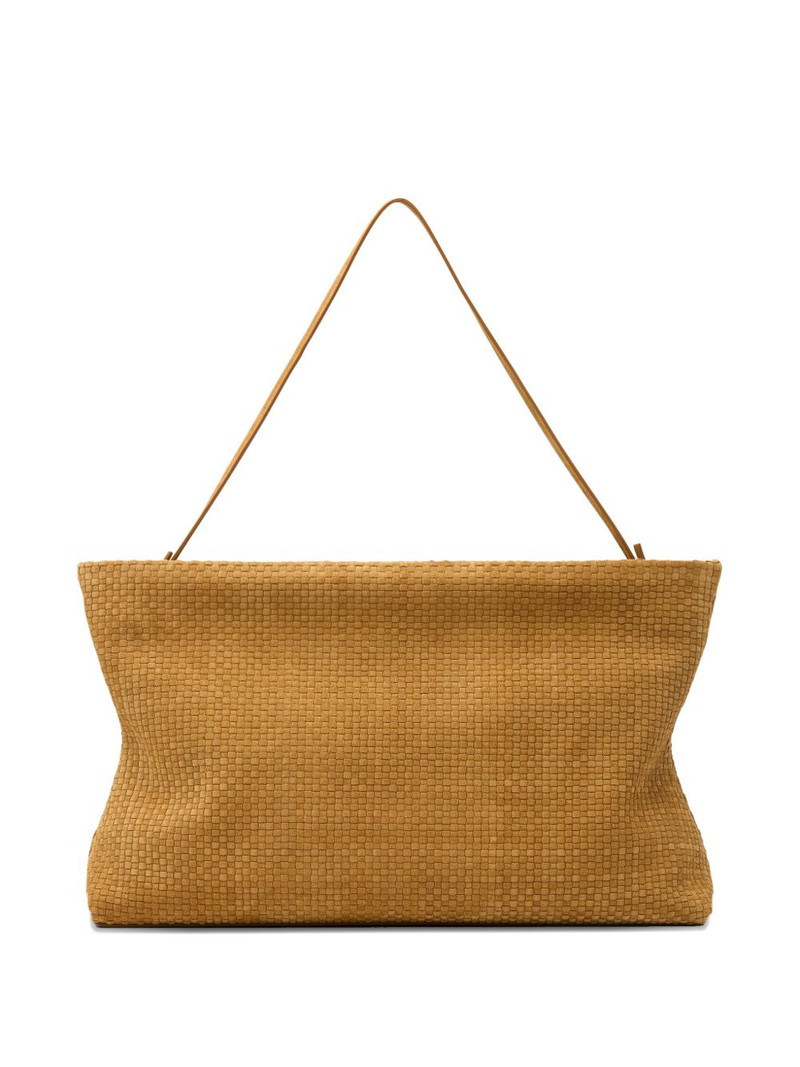 woven suede shoulder bag 1