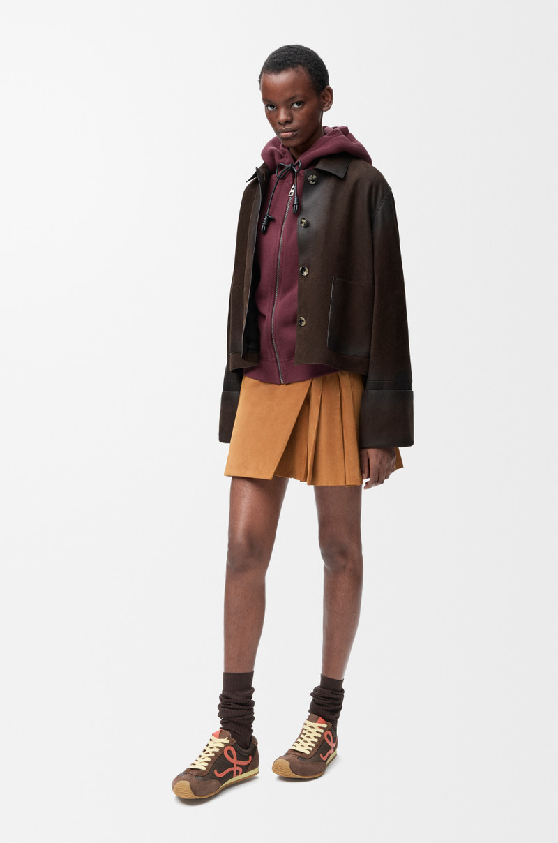 Loewe Turn-up jacket in suede lambskin outlook