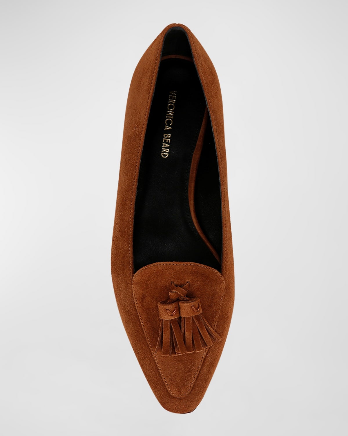 Cleo Suede Tassel Ballerina Loafers - 4