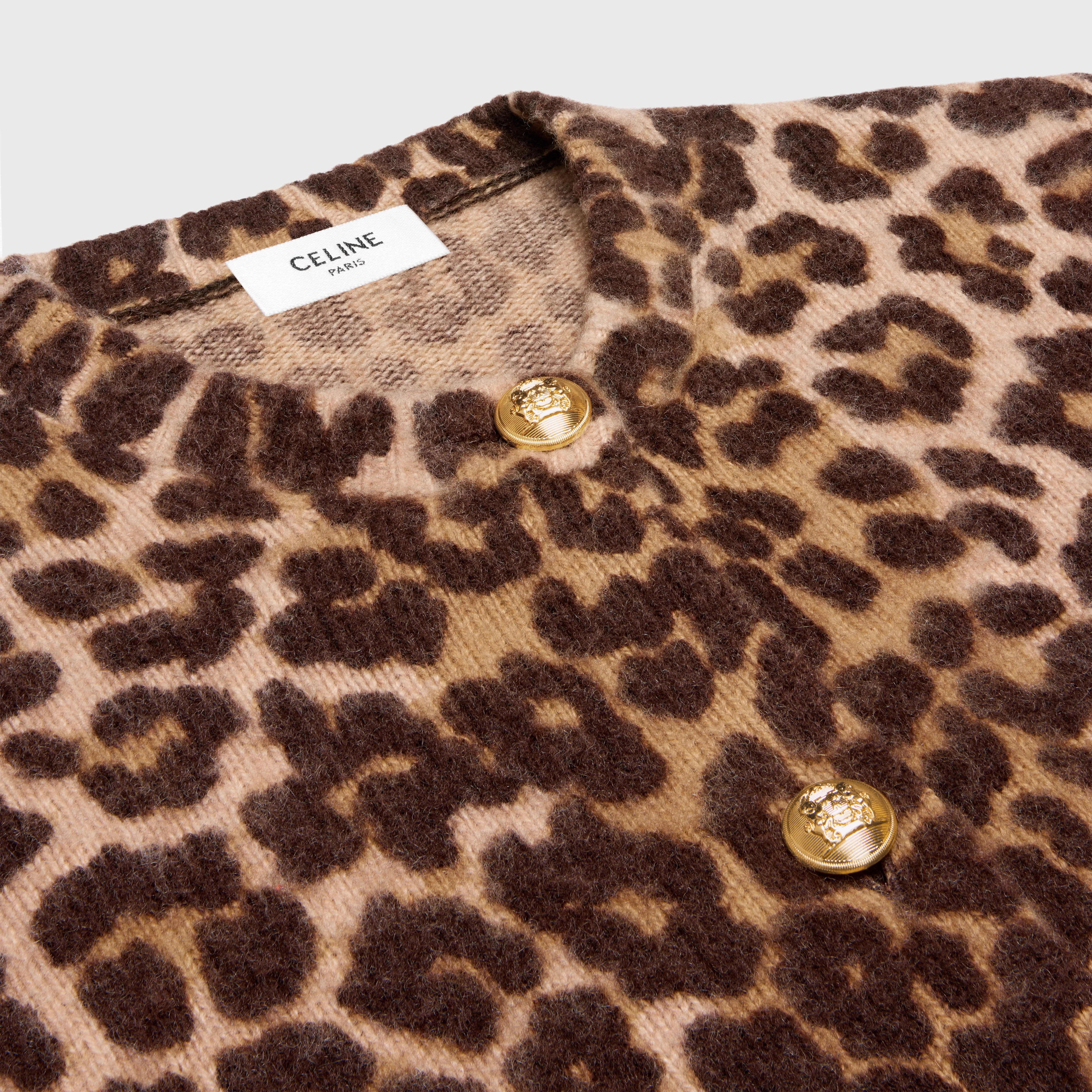 cardigan in leopard cashmere - 3