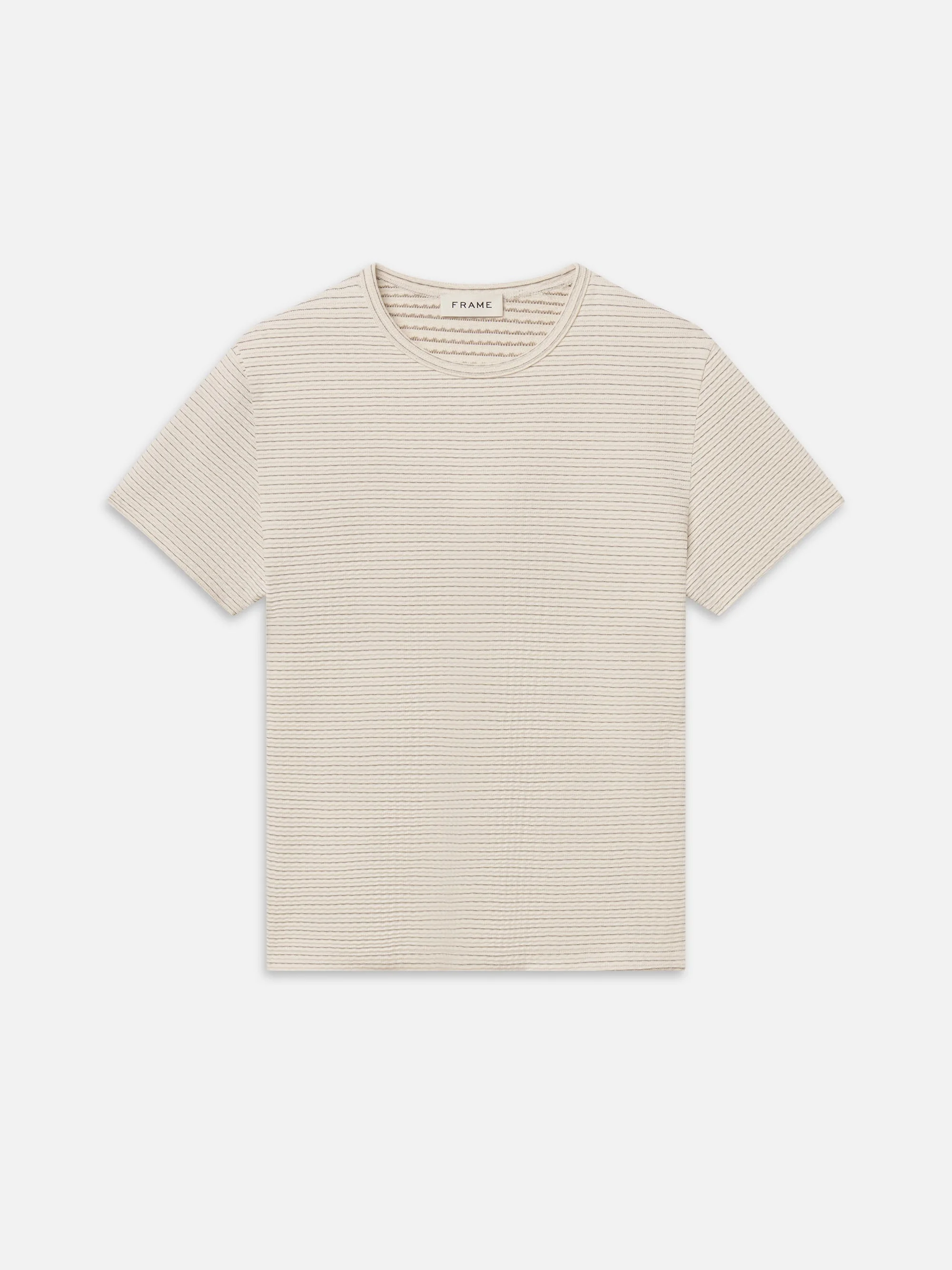 Jacquard Stripe Tee - 1