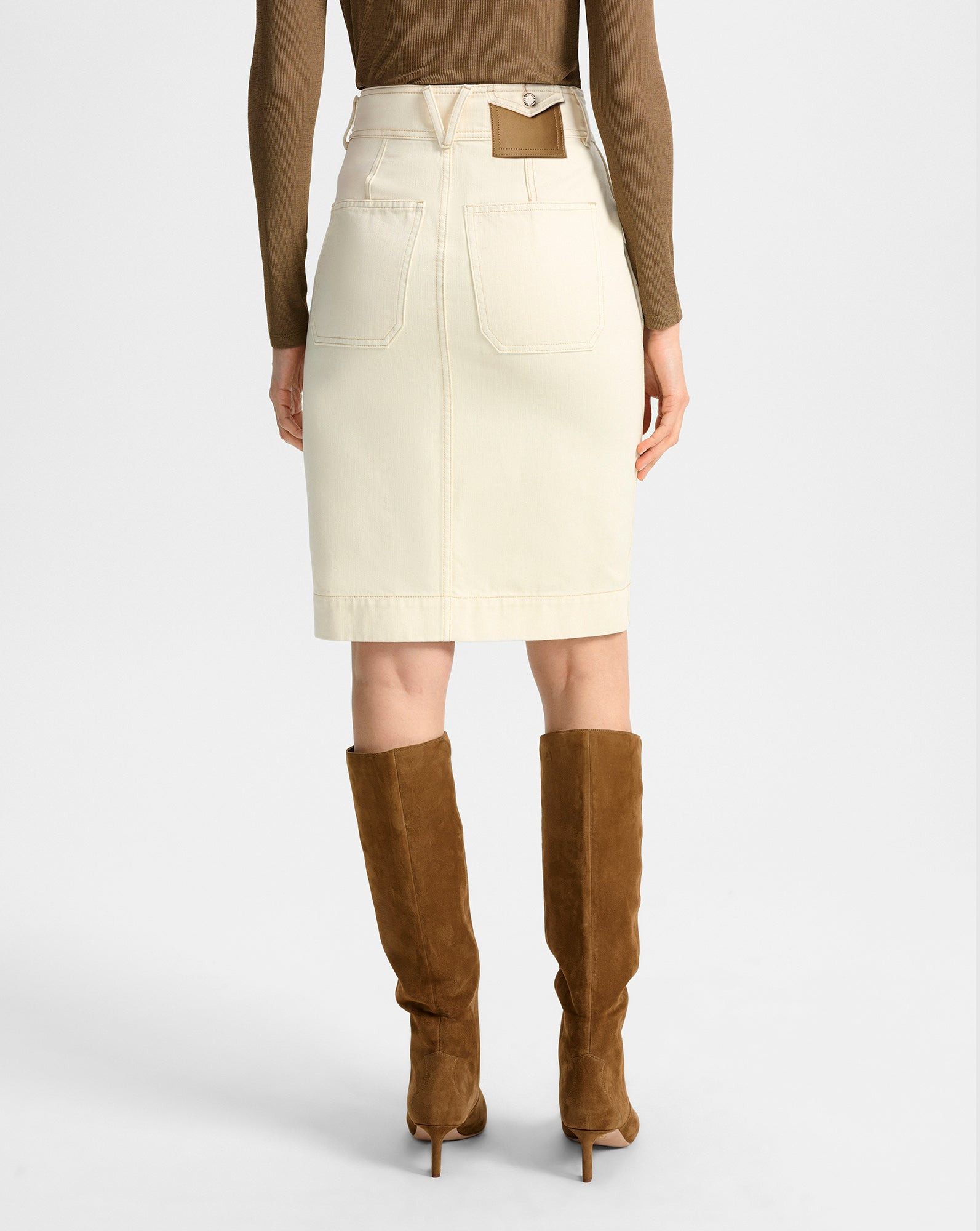 RIAN DENIM MIDI SKIRT - 7