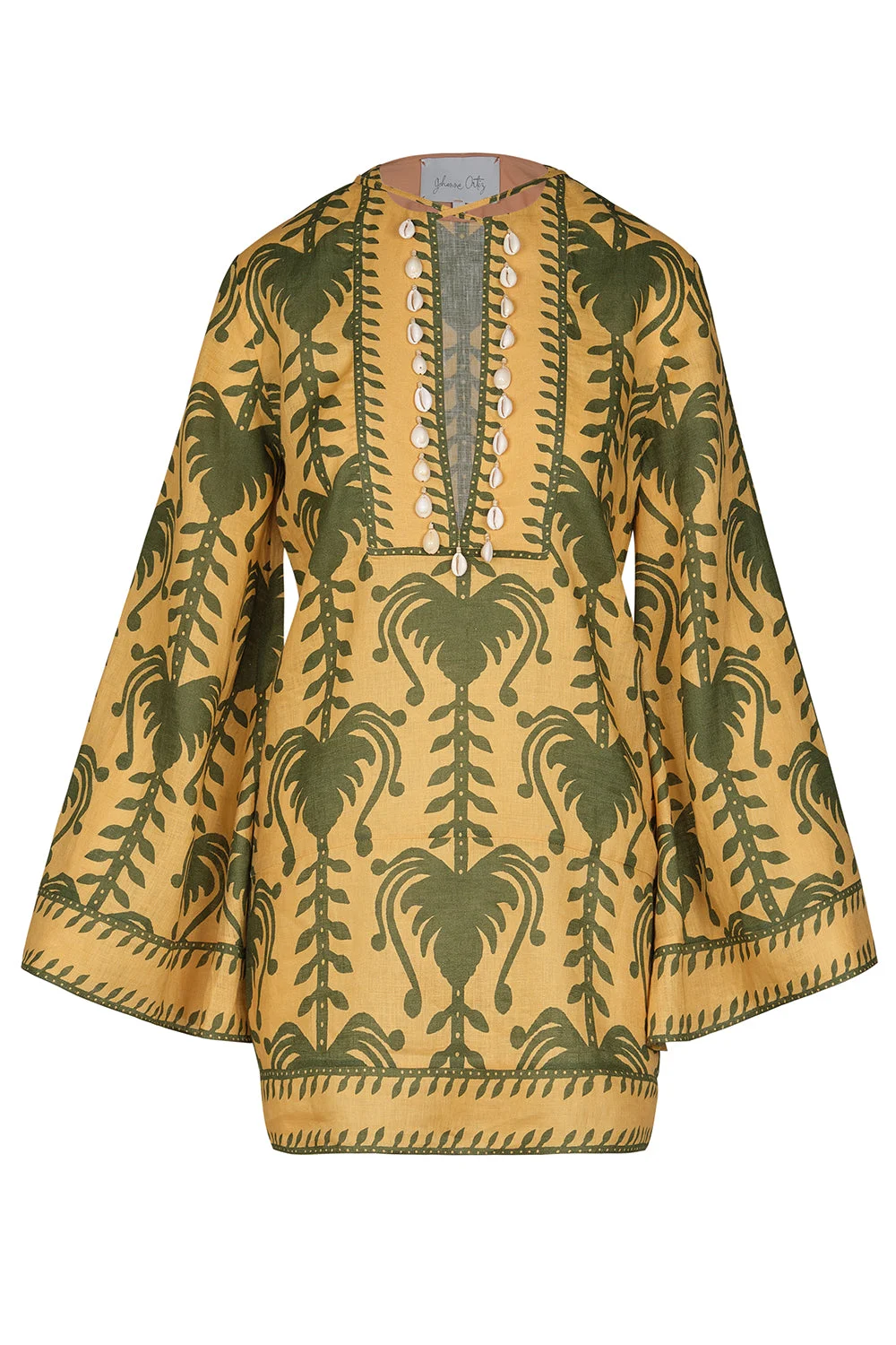 Wild Savannah Tunic Dress - Yellow Light Green - 1