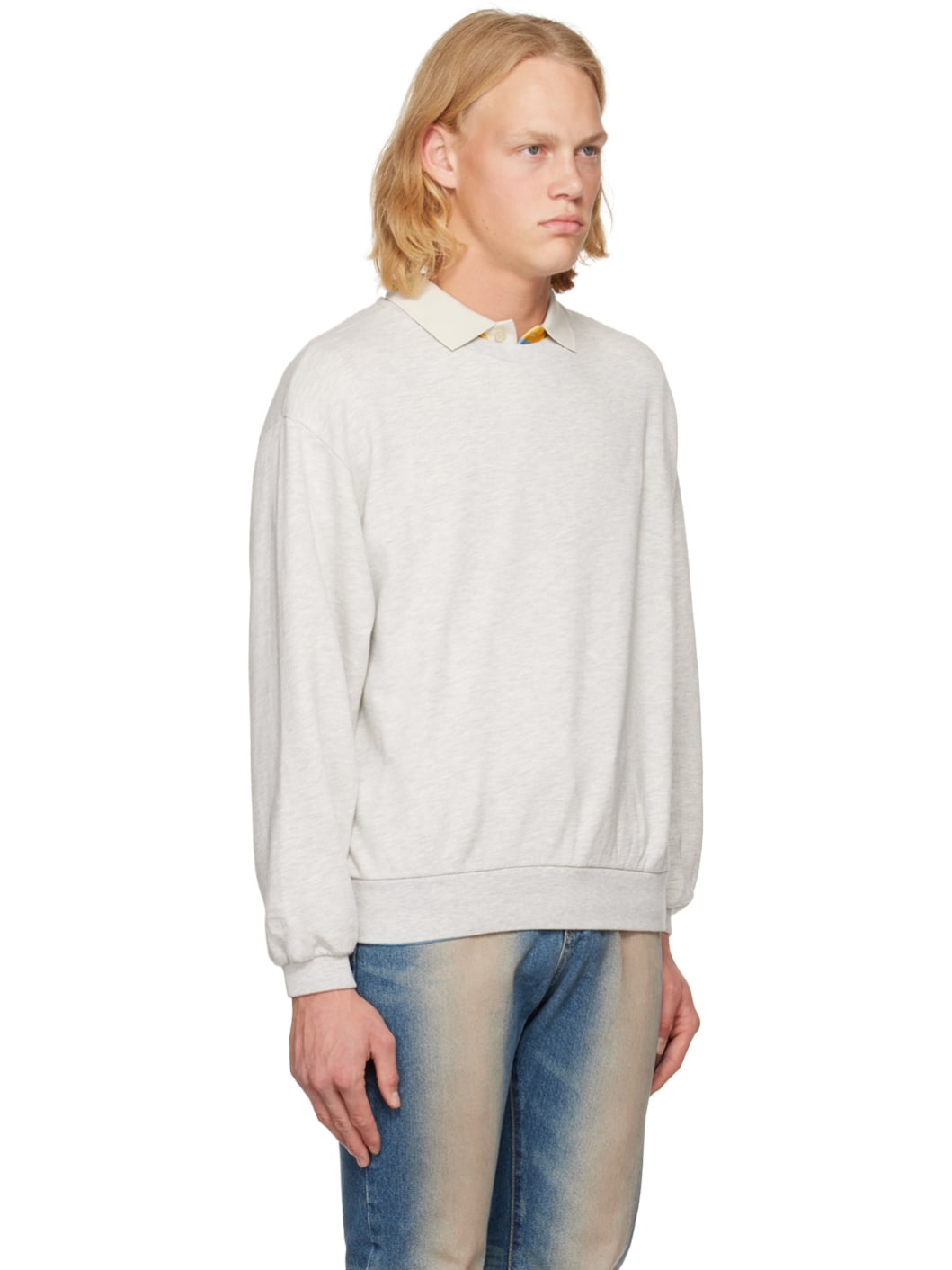 Gray Crewneck Sweatshirt - 2