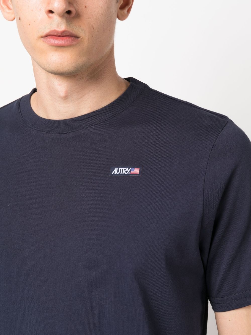 logo-patch crew-neck T-shirt - 5