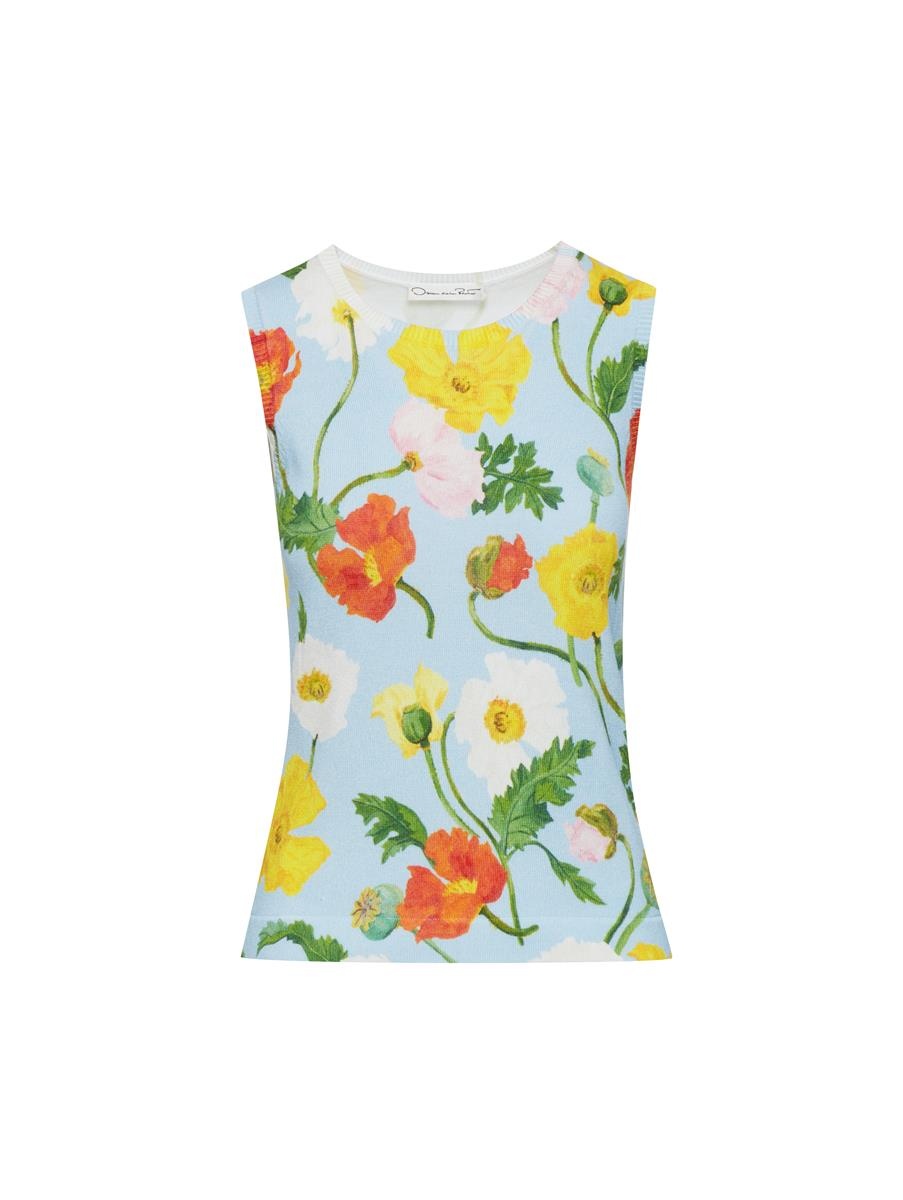 PAINTED POPPIES PRINTED TANK - 5